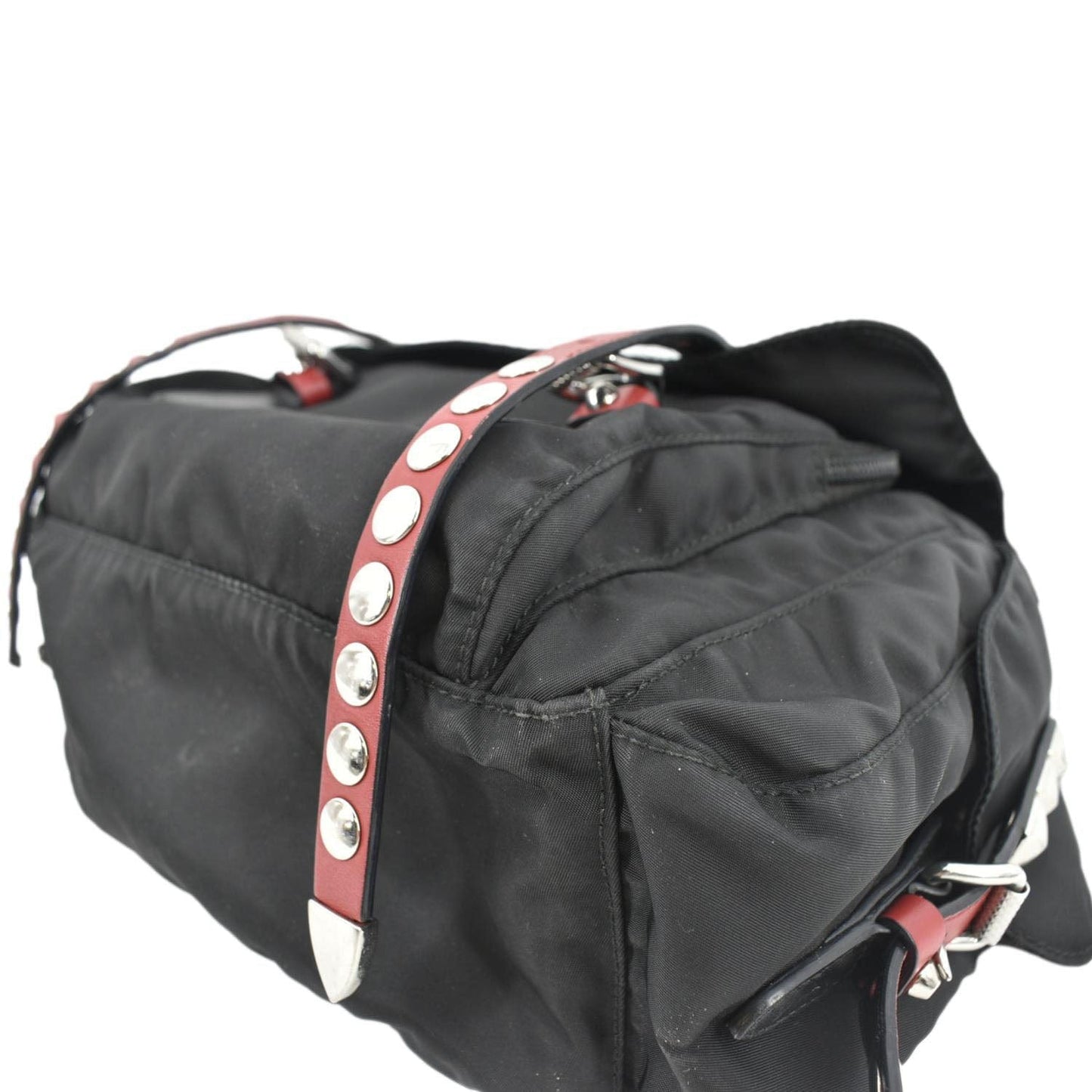 PRADA New Vela Nylon Shoulder Bag Black