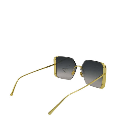 LOUIS VUITTON LV Moon Z1994U Metal Frame Gradient Blue Square Sunglasses Gold