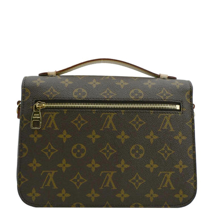 LOUIS VUITTON Metis Pochette Monogram Canvas Crossbody Bag Brown
