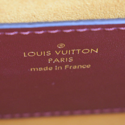 Louis Vuitton Twist MM Monogram Check Leather Shoulder Bag Orange