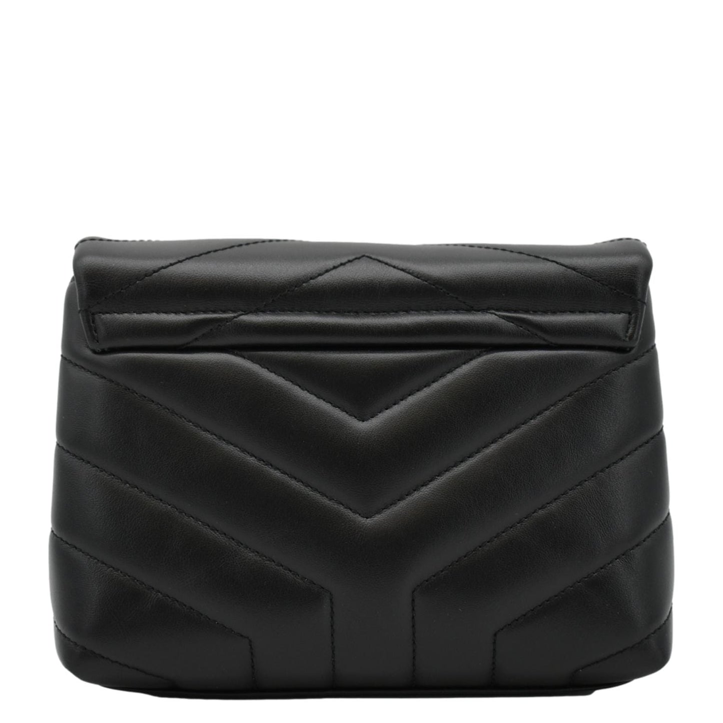 YVES SAINT LAURENT Loulou Toy Quilted Leather Crossbody Bag Black