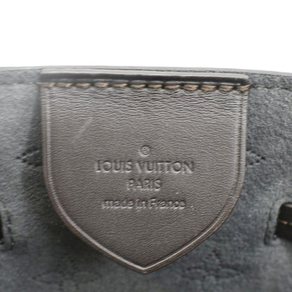 LOUIS VUITTON Girolata Monogram Mahina Leather Shoulder Bag Black