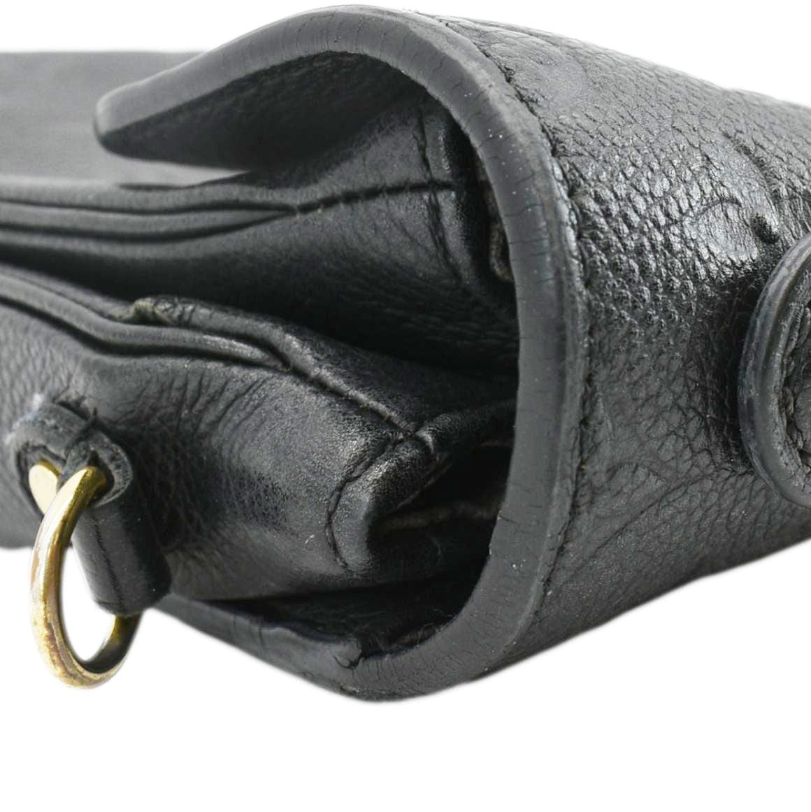 LOUIS VUITTON Metis Pochette Empreinte Leather Crossbody Bag Black