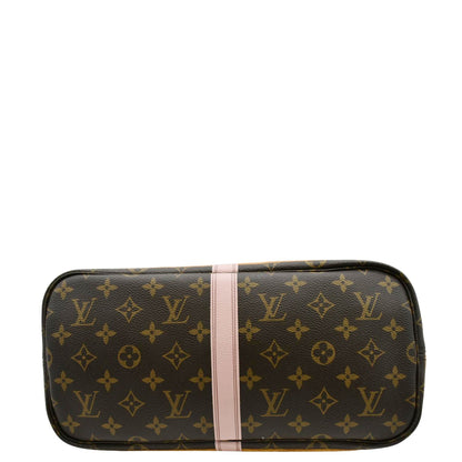 LOUIS VUITTON Neverfull MM Summer Trunk Monogram Canvas Shoulder Bag Brown