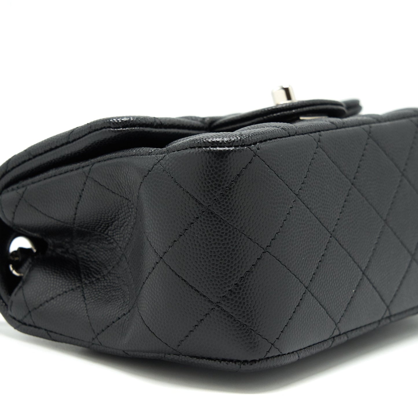Chanel Mini square flap bag Caviar black