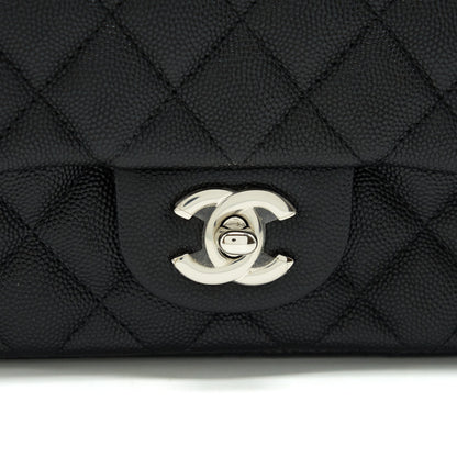 Chanel Mini square flap bag Caviar black