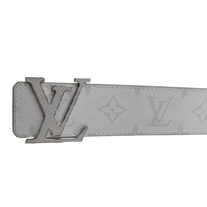 LOUIS VUITTON  LV Initiales Taiga Monogram Canvas Mens Belt White Size 95/38