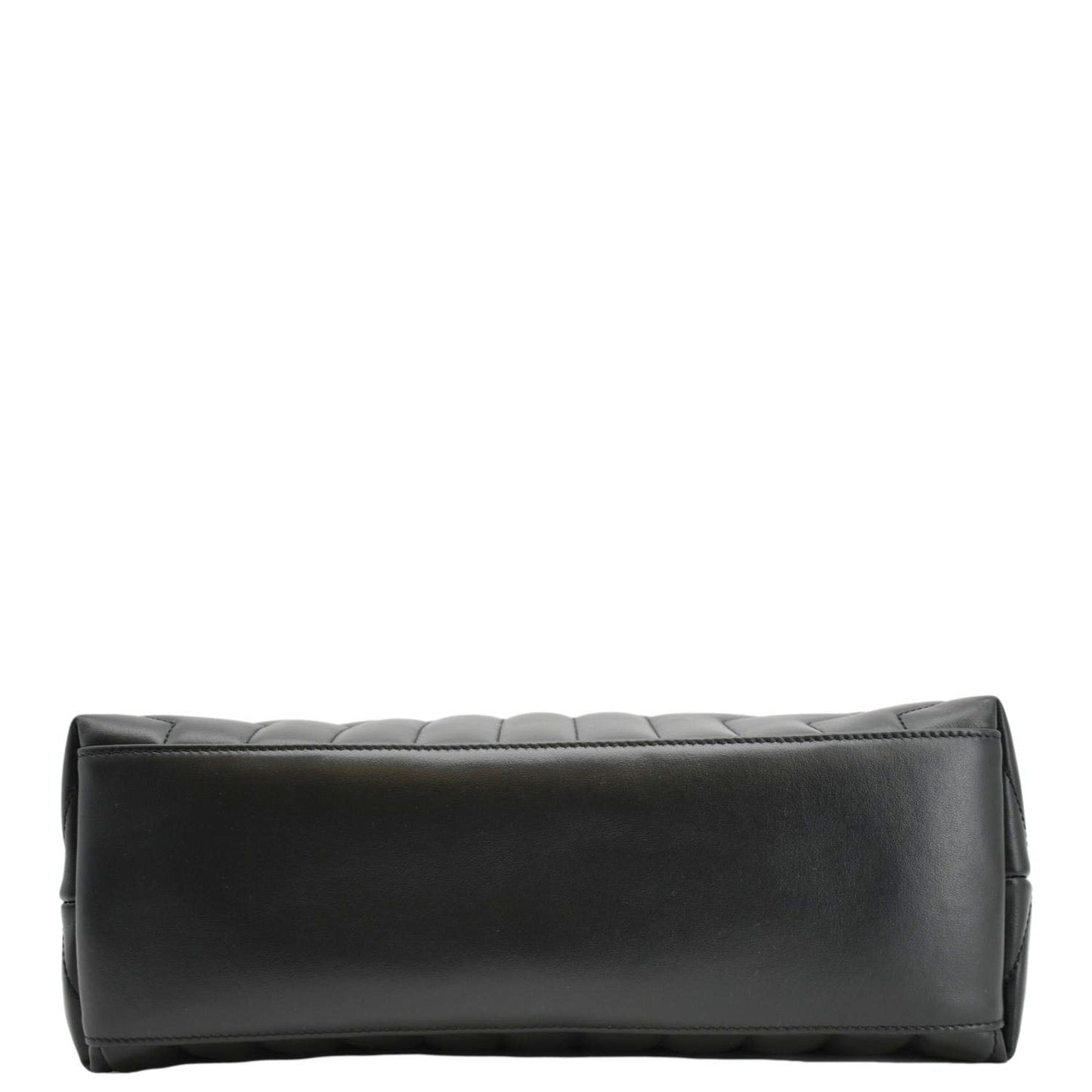 YVES SAINT LAURENT Loulou Medium Quilted Leather Crossbody Bag Black