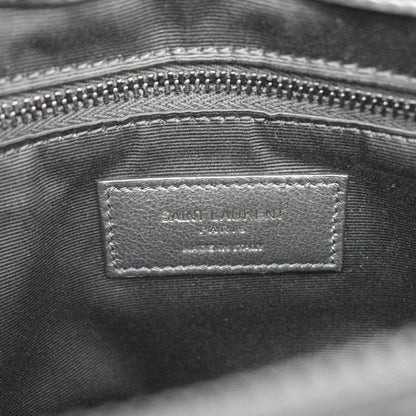 YVES SAINT LAURENT Loulou Medium Quilted Leather Crossbody Bag Black