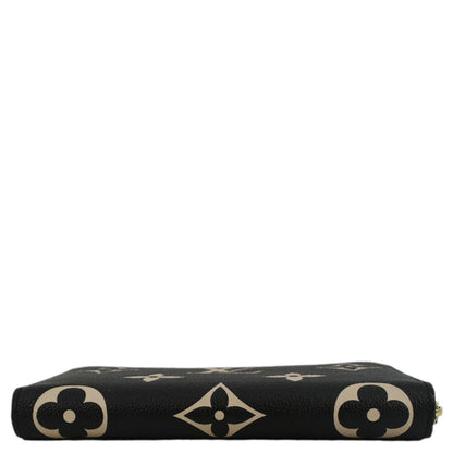 LOUIS VUITTON Zip Around Monogram Empreinte Leather Wallet Bicolor