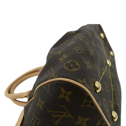 LOUIS VUITTON Tivoli PM Monogram Canvas Satchel Bag Brown