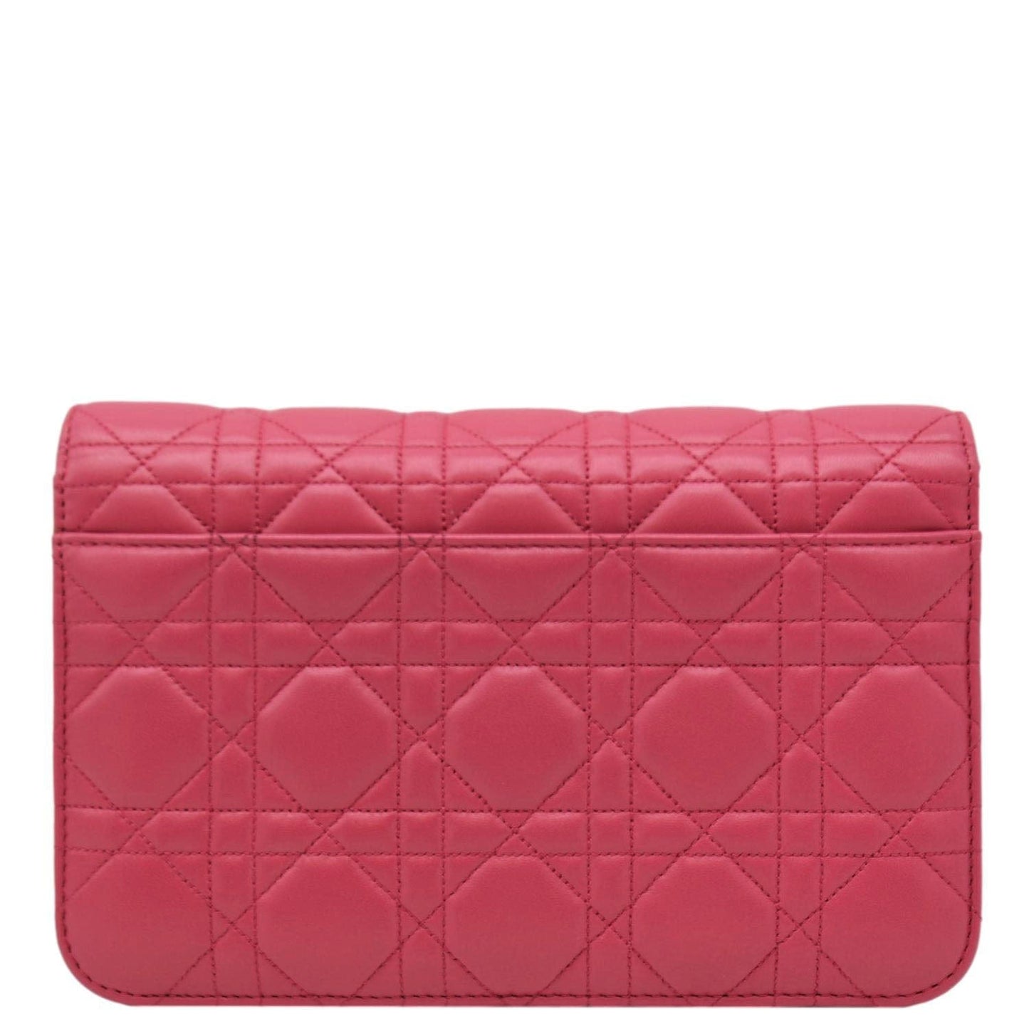 CHRISTIAN DIOR Miss Dior Promenade Cannage Quilted Leather Crossbody Bag Fuchsia