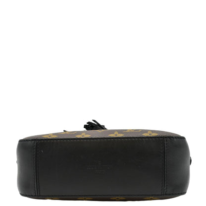 LOUIS VUITTON Saintonge Monogram Canvas Shoulder Bag Noir Black
