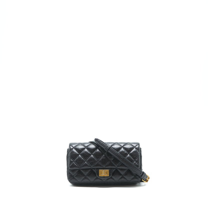 Chanel 2.55 Reissue mini waist Belt Bag black