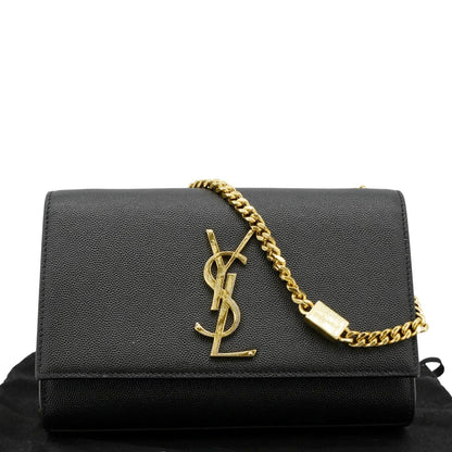YVES SAINT LAURENT Kate Small Leather Crossbody Bag Black