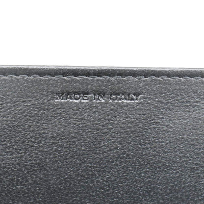 YVES SAINT LAURENT Uptown Grain De Poudre Embossed Leather Chain Wallet White