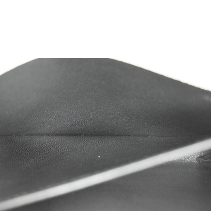 YVES SAINT LAURENT Uptown Grain De Poudre Embossed Leather Chain Wallet White