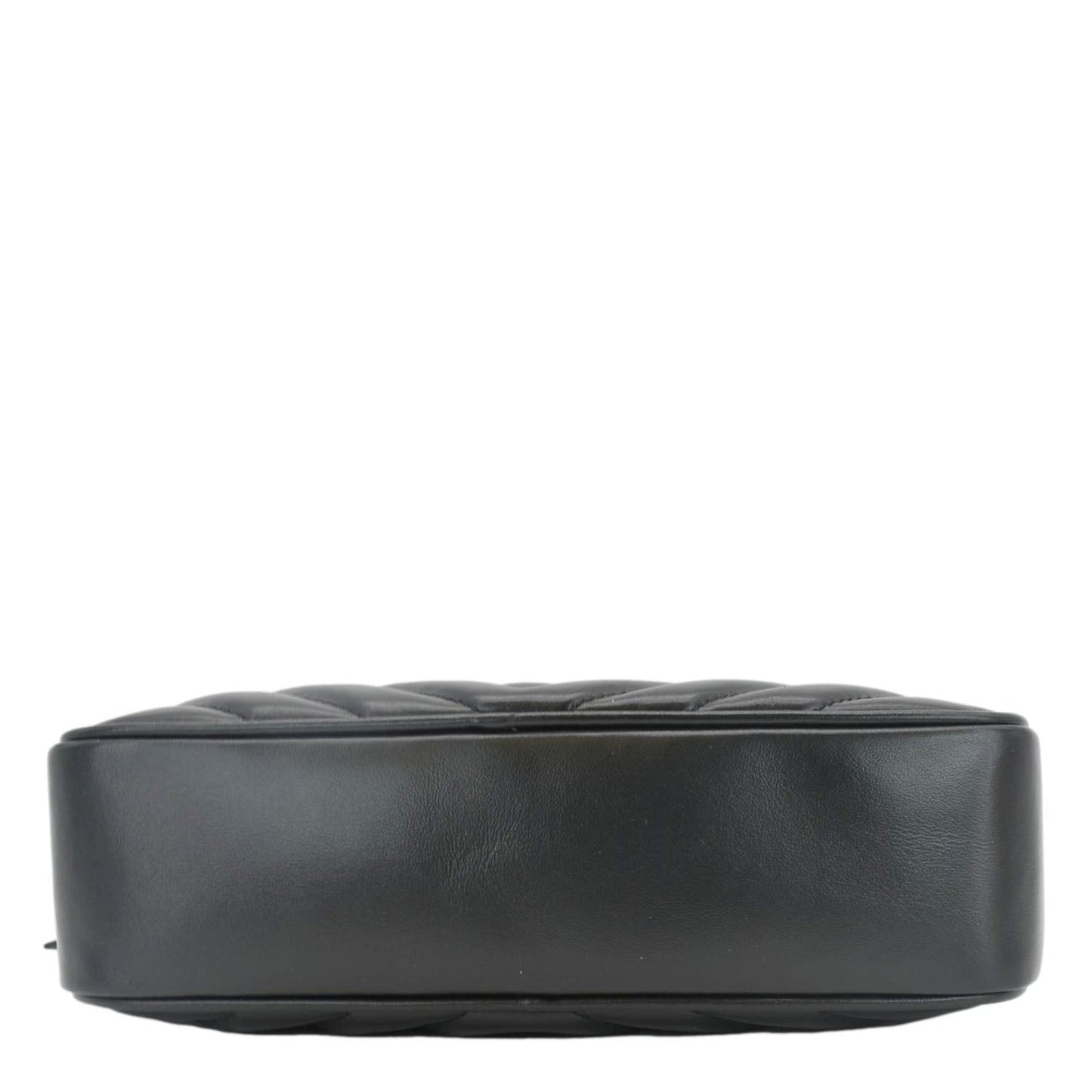 YVES SAINT LAURENT Lou Camera Chevron Leather Crossbody Bag Black