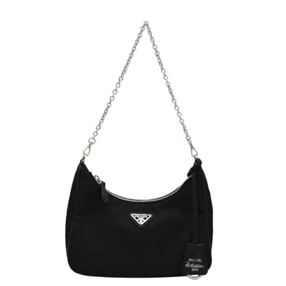 PRADA Re-Edition 2005 Re-Nylon Shoulder Bag Black
