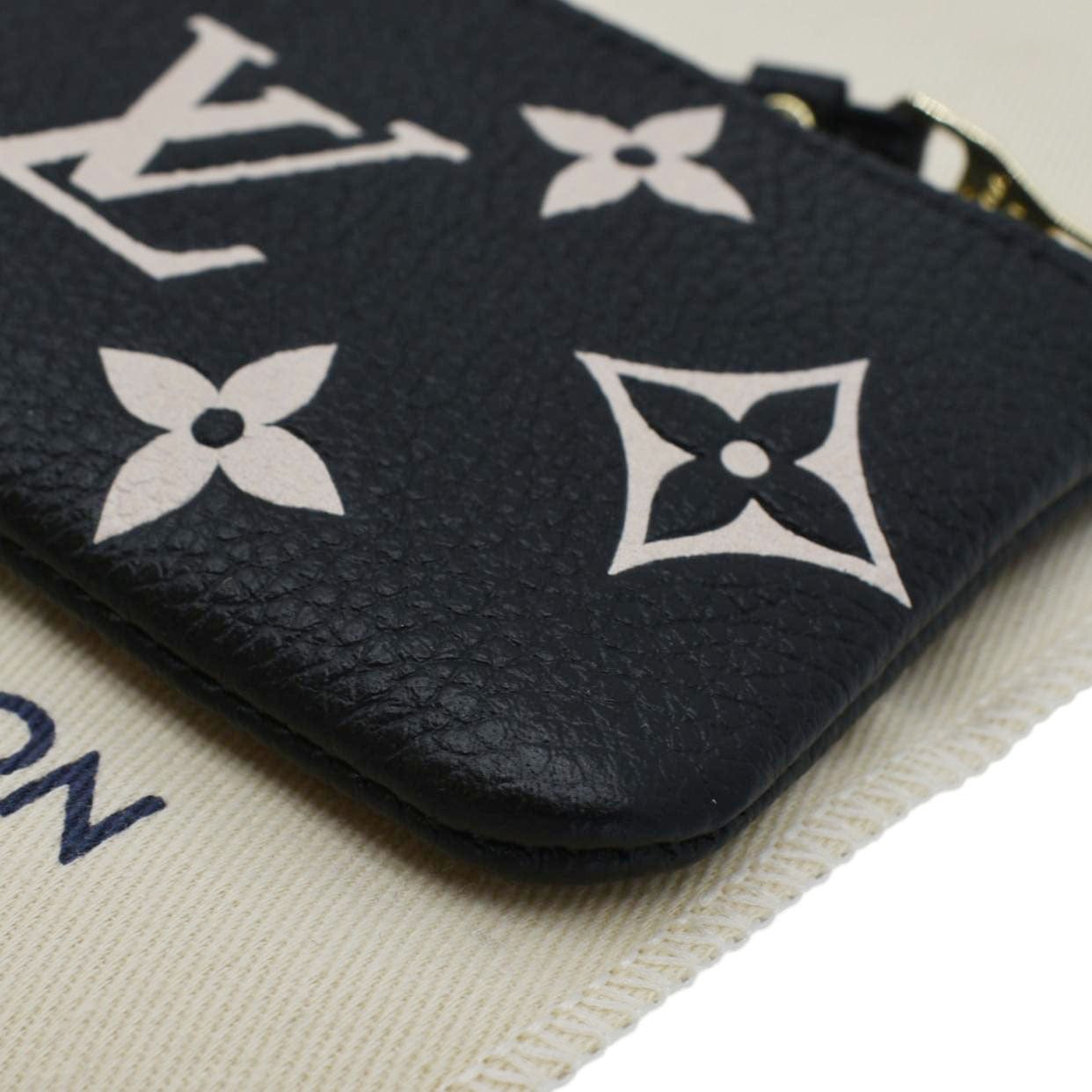 LOUIS VUITTON Pochette Key Cles Giant Monogram Empriente Leather Bicolor