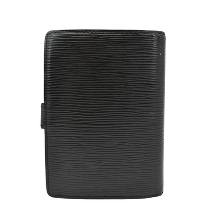 LOUIS VUITTON Ring Agenda Small Epi Leather Organizer Cover Black