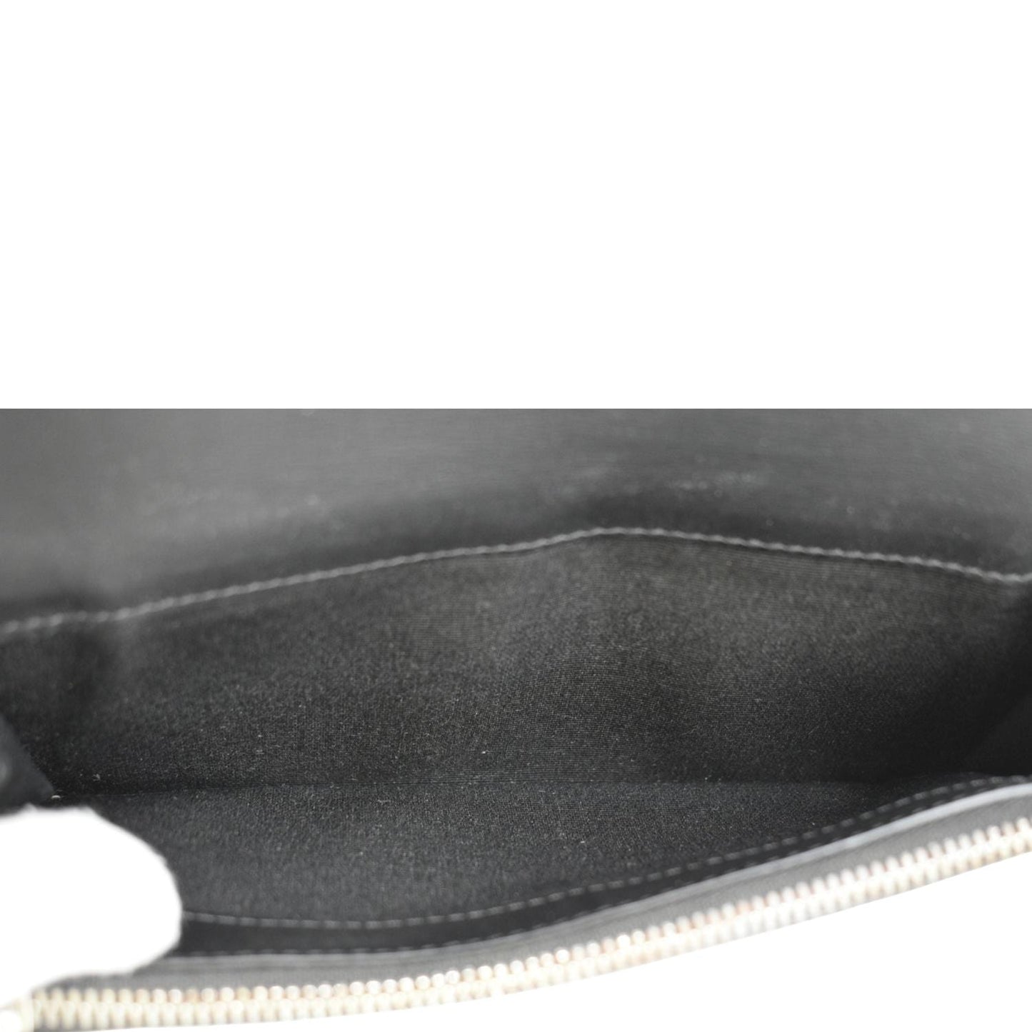 BURBERRY London Check Leather Zip Wallet Black