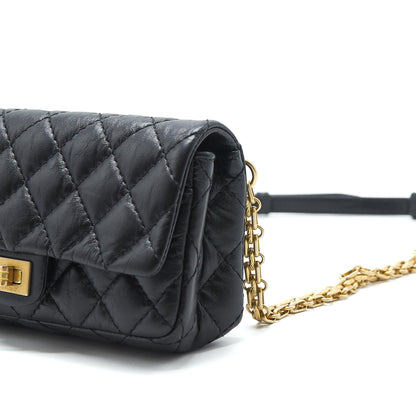 Chanel 2.55 Reissue mini waist Belt Bag black