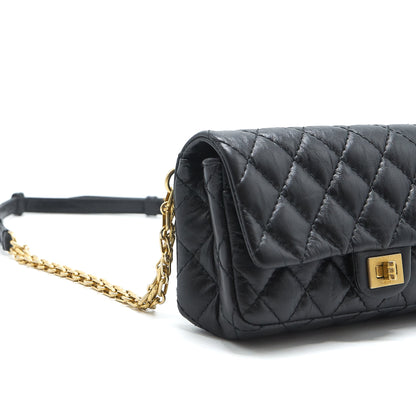 Chanel 2.55 Reissue mini waist Belt Bag black