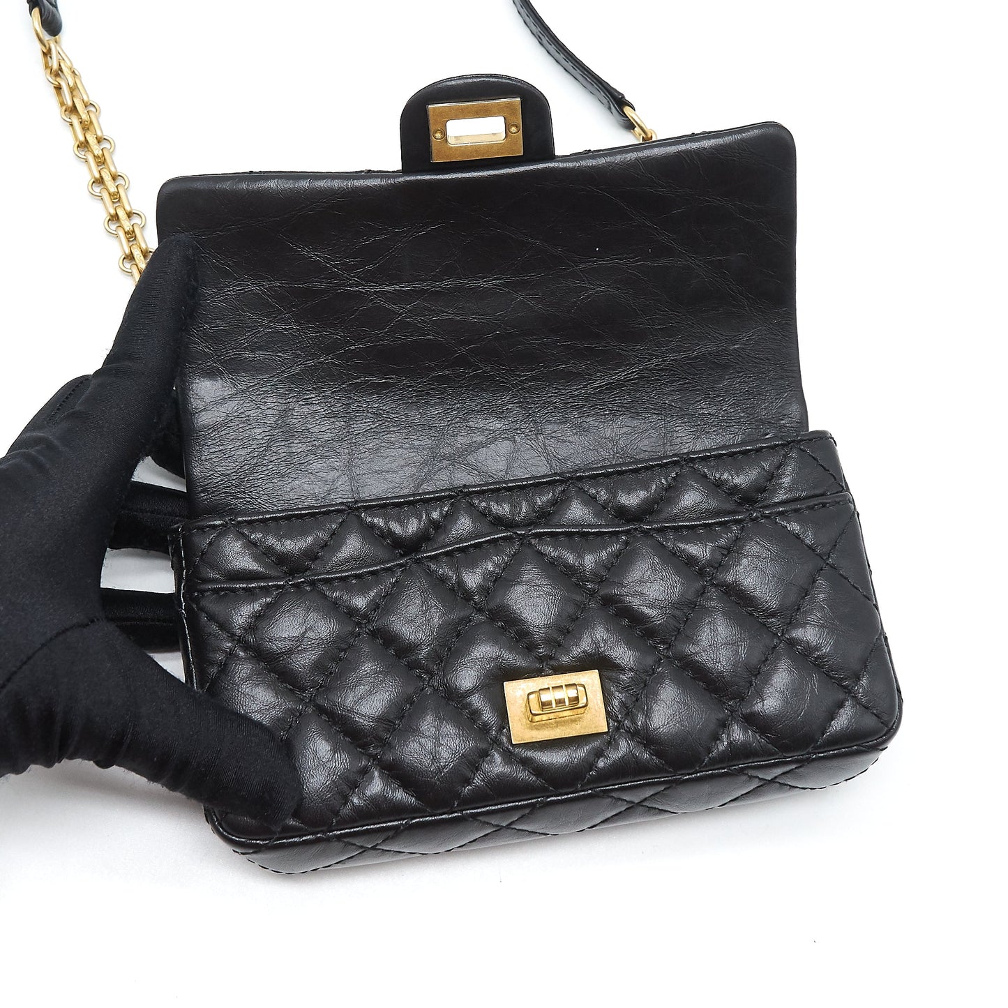 Chanel 2.55 Reissue mini waist Belt Bag black