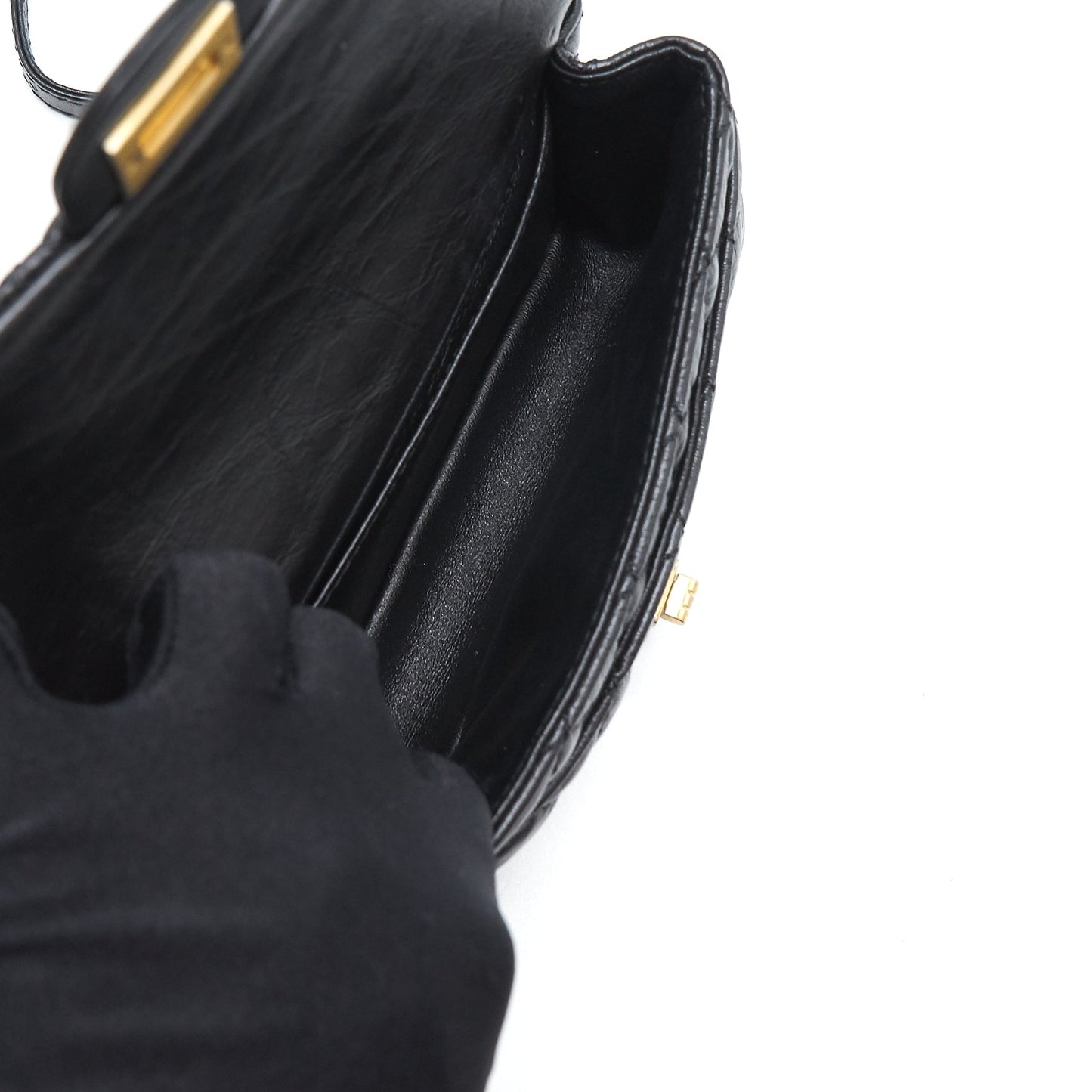 Chanel 2.55 Reissue mini waist Belt Bag black