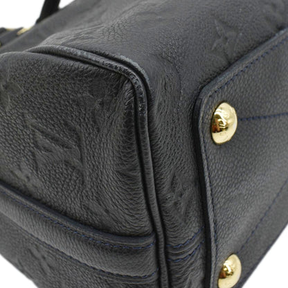 LOUIS VUITTON Speedy Bandouliere 25 Empreinte Leather Shoulder Bag Black