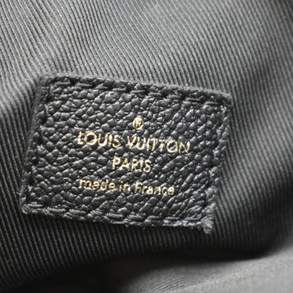 LOUIS VUITTON Ponthieu PM  Empreinte Leather Shoulder Bag Black