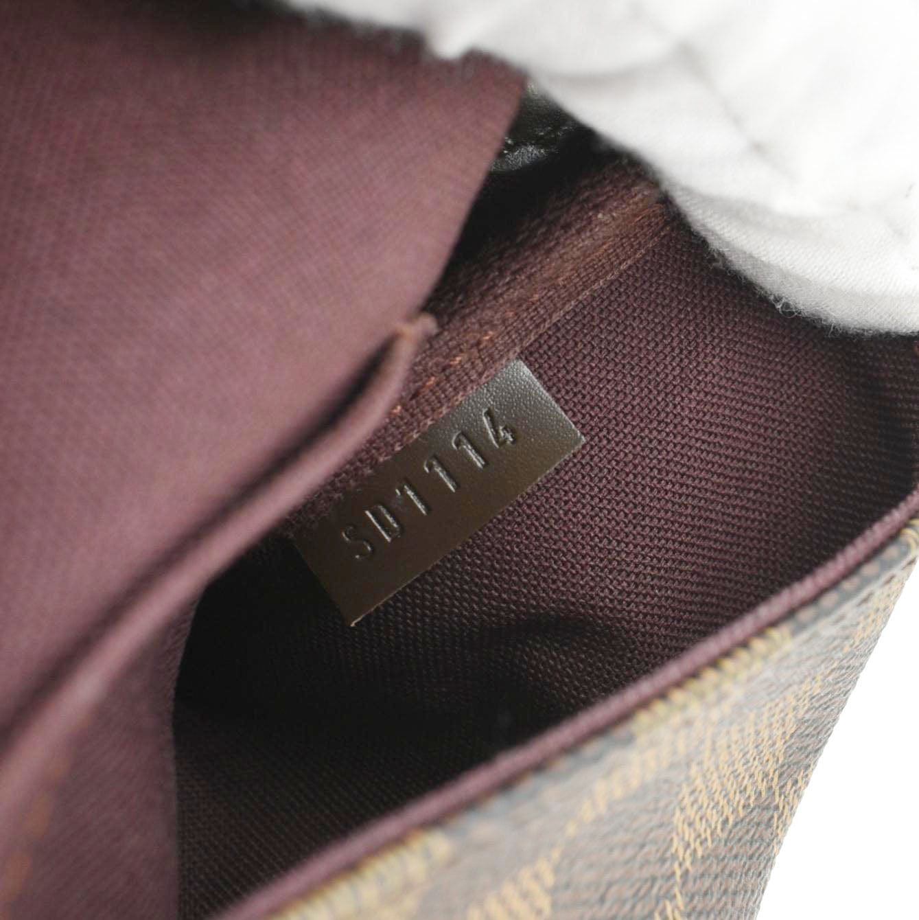 LOUIS VUITTON Favorite PM Damier Ebene Crossbody Bag Brown
