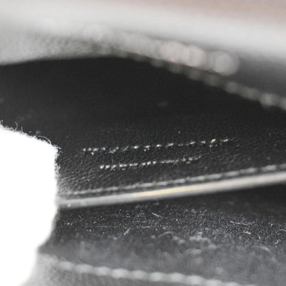 YVES SAINT LAURENT Kate Leather Chain Clutch Crossbody Bag Black