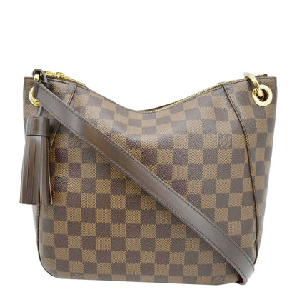 LOUIS VUITTON South Bank Besace Damier Ebene Crossbody Bag Brown