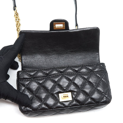 Chanel 2.55 Reissue mini waist Belt Bag black