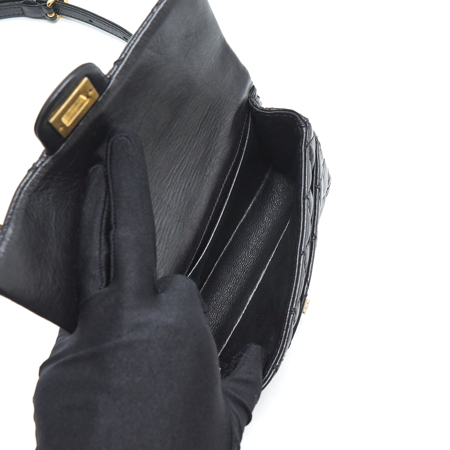 Chanel 2.55 Reissue mini waist Belt Bag black