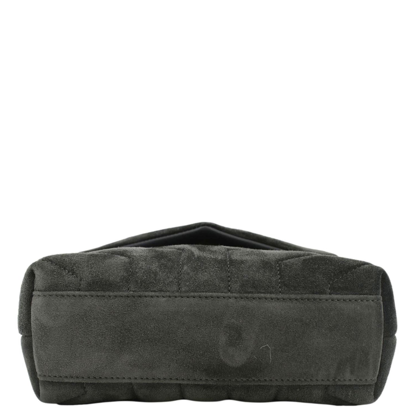 YVES SAINT LAURENT Loulou Toy Suede Crossbody Bag Gray
