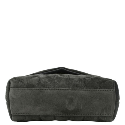 YVES SAINT LAURENT Loulou Toy Suede Crossbody Bag Gray
