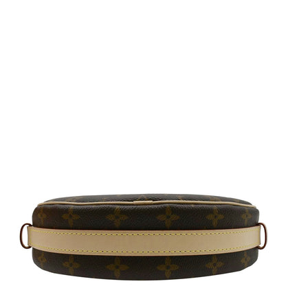 LOUIS VUITTON Croissant MM Monogram Canvas Shoulder Bag Brown