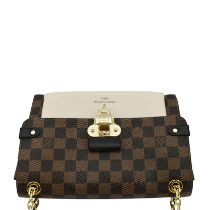 LOUIS VUITTON Vavin PM Damier Ebene Crossbody Bag Cream