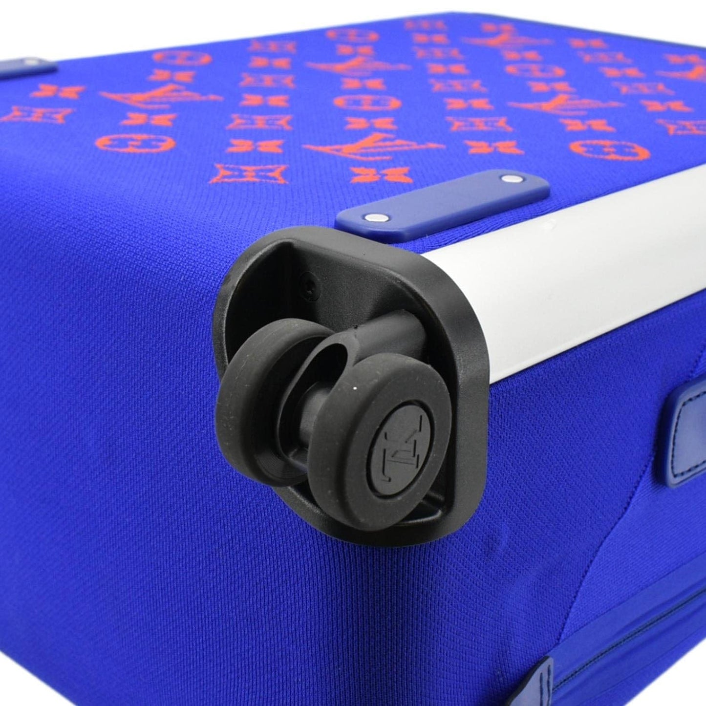 Louis Vuitton Horizon 55 4R Soft Thermoform Knit  Rolling Luggage Travel Bag Blue
