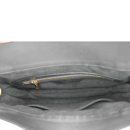 LOUIS VUITTON Twinny Monogram Canvas Shoulder Bag Brown