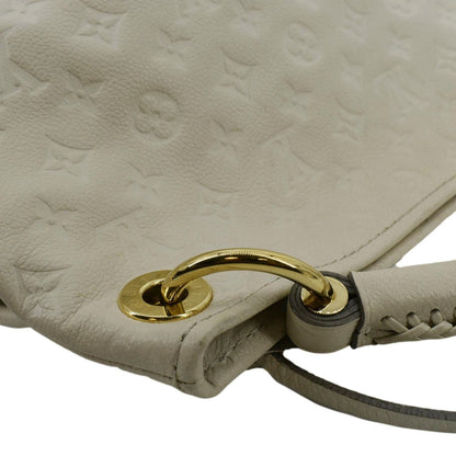 LOUIS VUITTON Artsy MM Empreinte Leather Shoulder Bag Cream