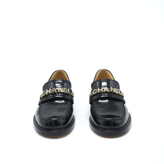 Chanel size35 Loafer Patent leather black L
