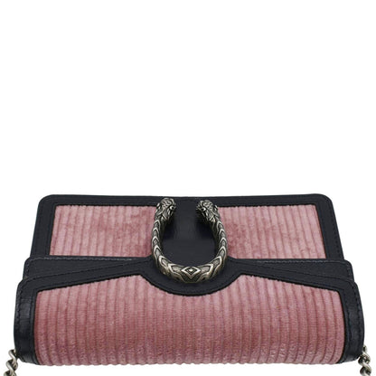 GUCCI Dionysus Mini Corduroy Crossbody Bag Pink 476432