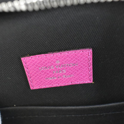 LOUIS VUITTON Outdoor Slingbag Monogram Taigarama Leather Crossbody Bag Fuchsia