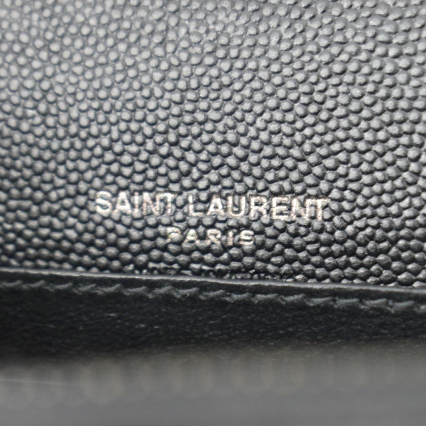 YVES SAINT LAURENT Kate Monogram Grain De Poudre Belt Bag Black