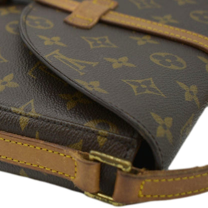 LOUIS VUITTON Chantilly Monogram Canvas Crossbody Bag Brown