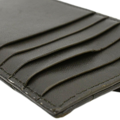 YVES SAINT LAURENT Cassandre Flap Leather Wallet Olive